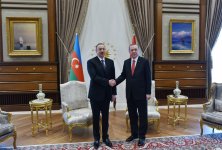 Состоялась встреча один на один Президентов Азербайджана и Турции