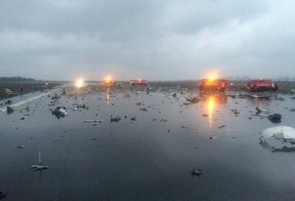 На месте крушение лайнера в Ростове работают около 850 человек
