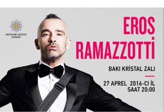 Eros Ramazzotti to perform in Baku