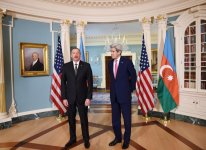 Президент Азербайджана Ильхам Алиев встретился в Вашингтоне с госсекретарем США Джоном Керри