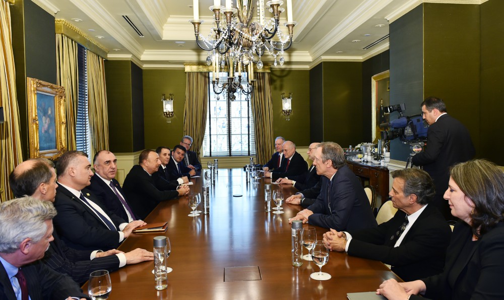 Президент Ильхам Алиев встретился с руководством еврейских организаций в США