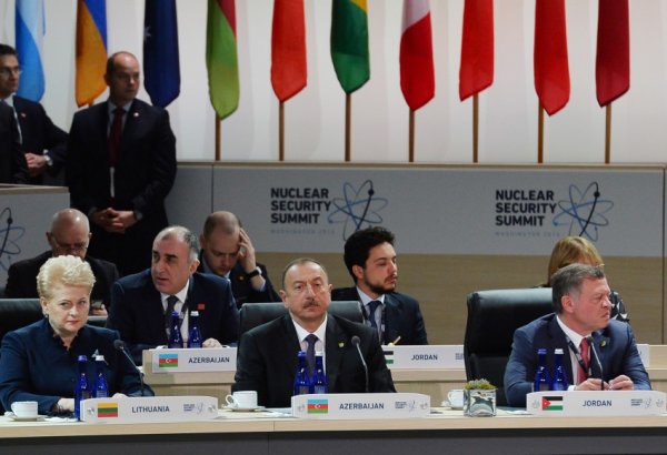 Azerbaijani president participates in 4th Nuclear Security Summit Opening Plenary (PHOTO)