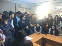 Студенты провели массовую акцию: Да здравствует Азербайджан! (ФОТО)