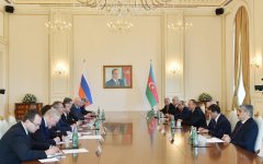 Ильхам Алиев: Между Азербайджаном и Россией имеется большой потенциал для сотрудничества в энергетической и транспортной сферах