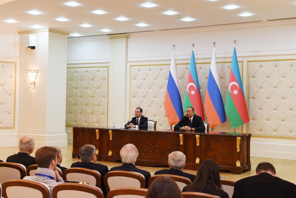 President Aliyev: Medvedev’s visit - proof of friendly attitude to Azerbaijan