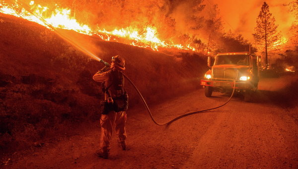 Пожар на севере Калифорнии локализован на 95%