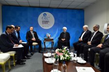 Президент Ильхам Алиев встретился с Президентом Ирана (ФОТО)
