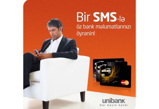 Unibank SMS-banking xidmətini yenilədi