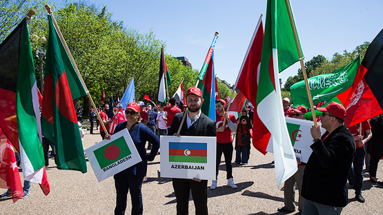 ABD'de Ermeni iddialarına karşı Türkiye’ye destek yürüyüşü düzenlendi (Foto)