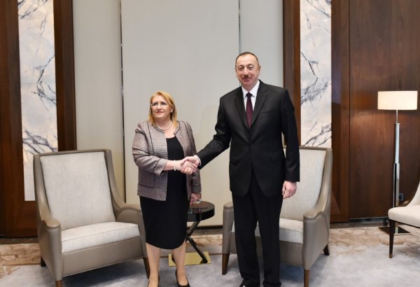 İlham Əliyev Malta Prezidenti Mari-Luiz Koleyro Preka ilə görüşüb (FOTO)