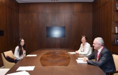 Heydər Əliyev Fondunun vitse-prezidenti Leyla Əliyeva FAO-nun rəsmiləri ilə görüşüb