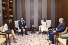 Первая леди Азербайджана Мехрибан Алиева встретилась с председателем Сената парламента Казахстана
