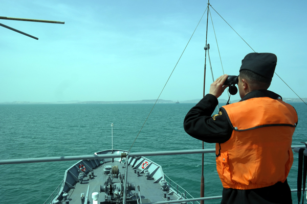 Azerbaycan Deniz Kuvvetleri Hazar Denizi'nde tatbikat yaptı (Fotoğraf)