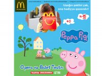 Свинка Пеппа продолжает удивлять - совместная акция с McDonald's в Баку