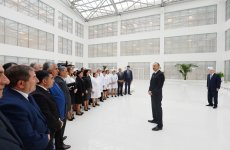 Президент Ильхам Алиев принял участие в открытии нового здания Агсуинской районной центральной больницы (ФОТО)