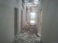 Ermenilerin top atışı sonucu tahrip Azerbaycan Evoğlu köyü (Fotoğraf)
