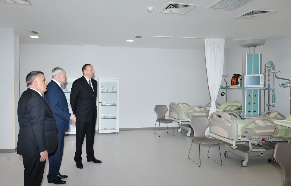 President Aliyev attends opening of Aghsu District Central Hospital’s new building