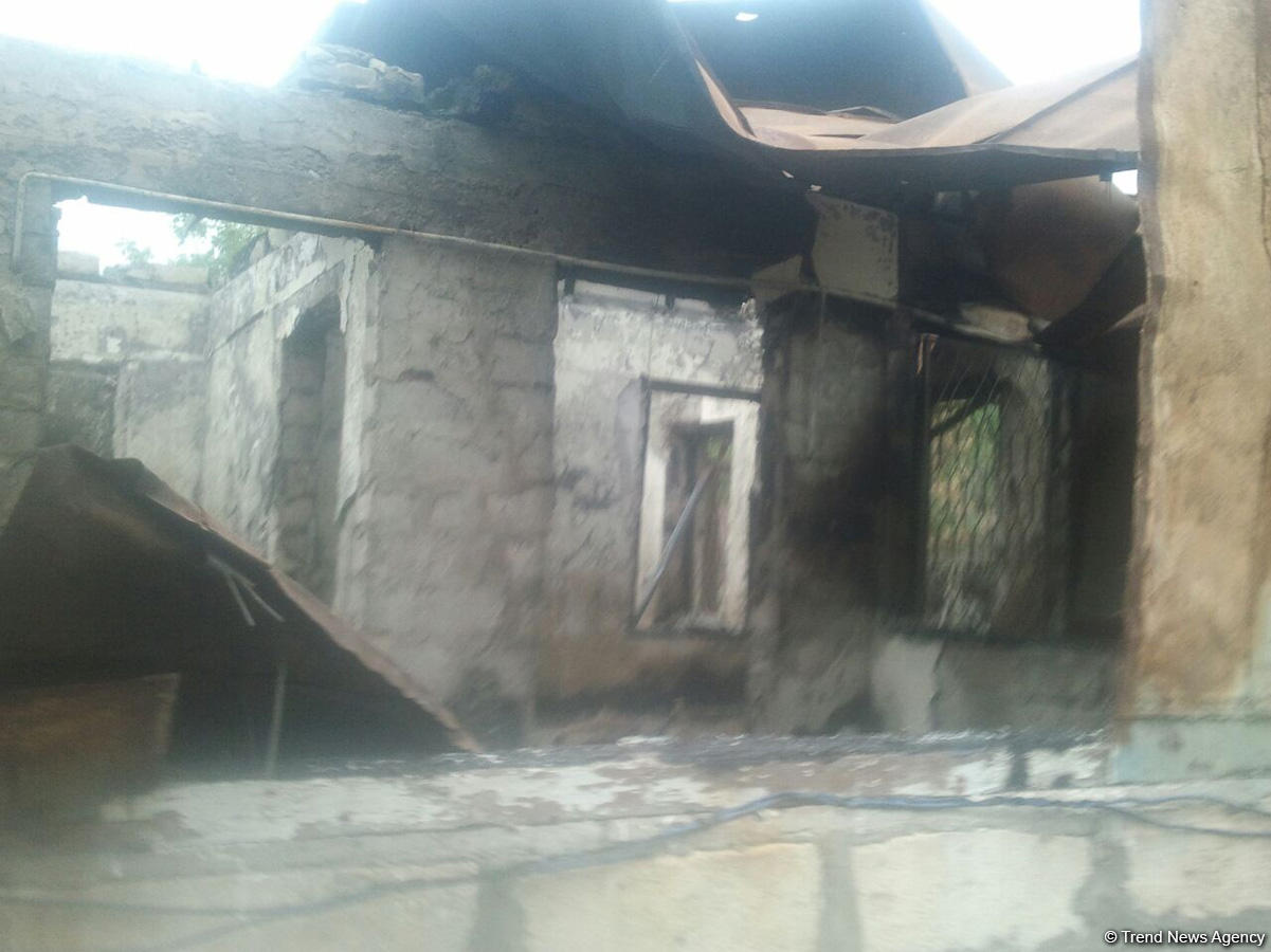 Armenians destroy houses in Azerbaijan’s Garadaghli village (PHOTOS)