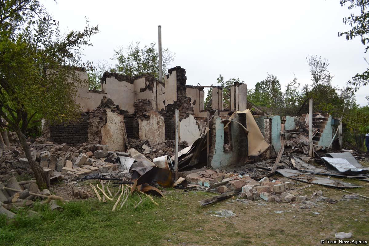 Armenians continue to shell civilians in Azerbaijan’s frontline districts (PHOTO)