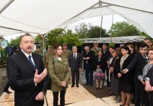 Prezident İlham Əliyev: Dağılmış bu evlər erməni faşizminin təzahürüdür (FOTO)