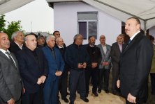 President Ilham Aliyev, his spouse visit Azerbaijan's Tartar, Barda and Aghdam districts