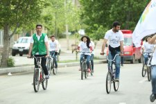 Здоровый транспорт = Здоровая молодежь: велопробег в Гяндже (ФОТО)