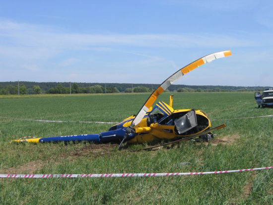 В России разбился частный вертолет