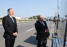 Azerbaijani president reviews newly reconstructed street in Baku’s Nizami district