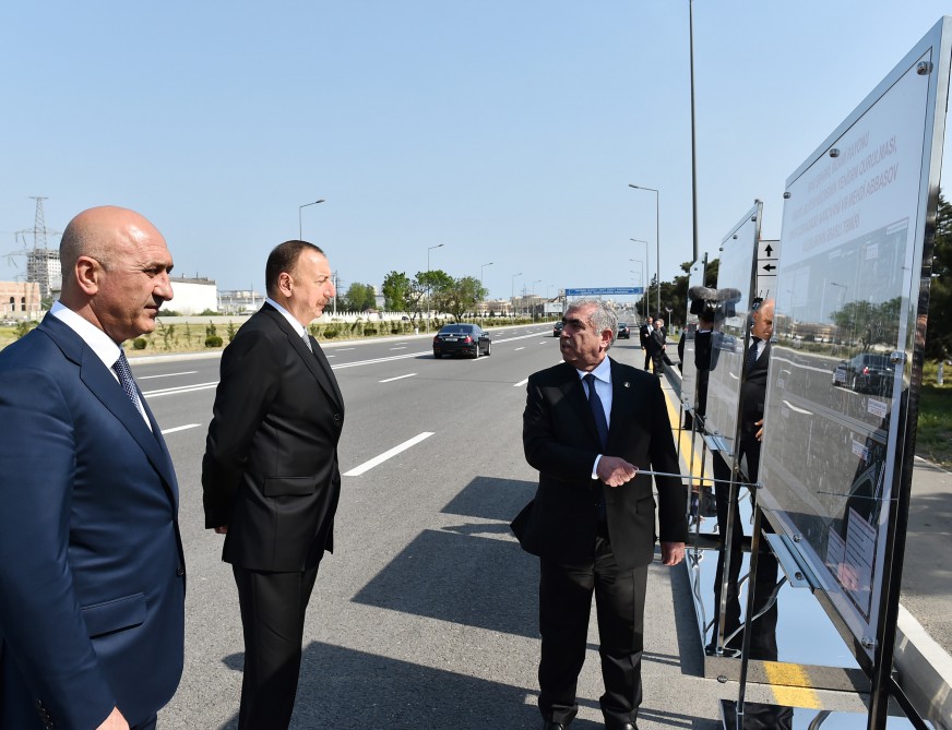 Azerbaijani president reviews newly reconstructed street in Baku’s Nizami district