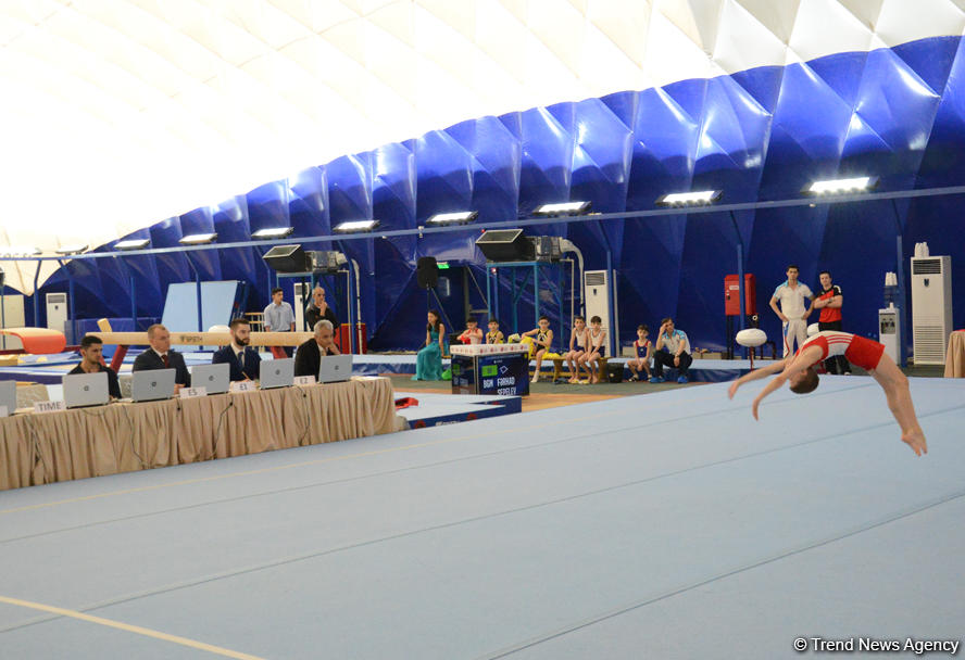 Стартовал второй день соревнований Первенства Азербайджана и Чемпионата Баку по спортивной гимнастике (ФОТО)