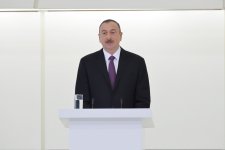 Azerbaijani president, his spouse attend official reception on 93rd anniversary of national leader and 71st anniversary of Victory over fascism (PHOTO)