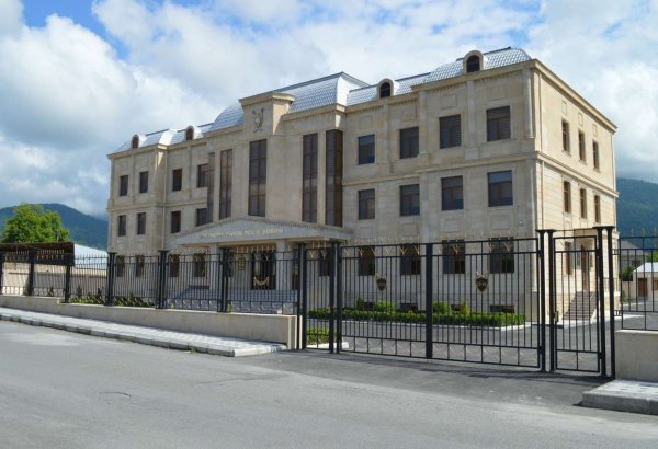 Balakən rayon Polis şöbəsinin yeni inzibati binasının açılışı olub (FOTO)