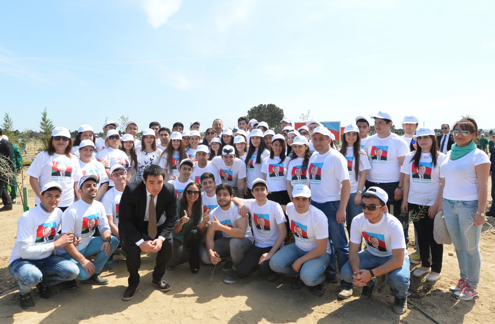 President Aliyev with spouse attends tree-planting event marking National Leader’s birthday anniversary