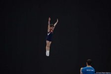 Batut gimnastikası üzrə Azərbaycan çempionatı və Bakı birinciliyinin ikinci yarış günü start götürüb (FOTO)