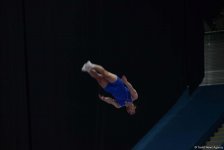 Стартовал второй день соревнований чемпионата Азербайджана и первенства Баку по прыжкам на батуте (ФОТО)