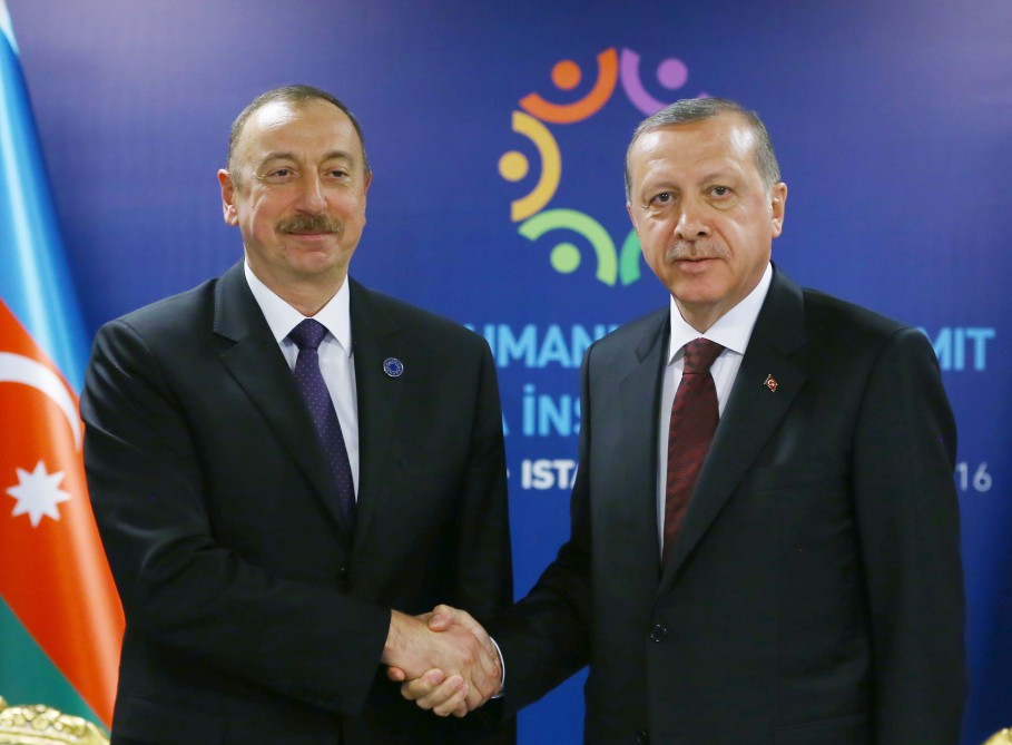 Azerbaycan ve Türkiye Cumhurbaşkanları görüştü (Fotoğraf)