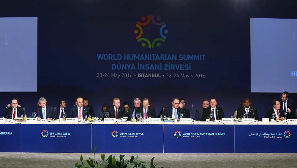 President Aliyev, his spouse participating in first World Humanitarian Summit (PHOTO)