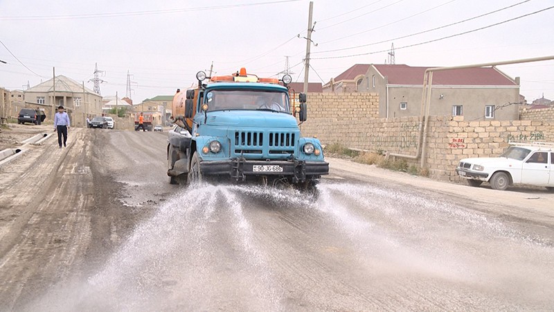Hökməli-Qobu-Güzdək avtomobil yolu təmir olunur (VİDEO,FOTO)