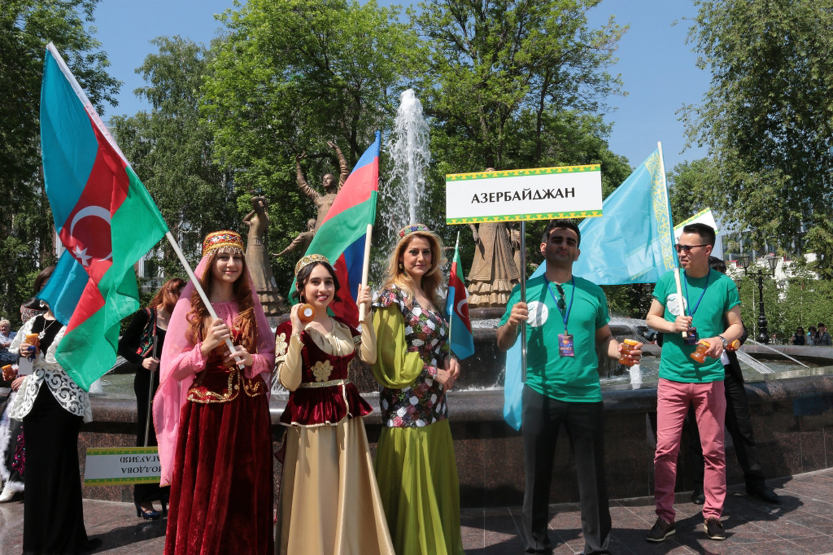 Представители Азербайджана на Международном фестивале тюркской молодежи в Уфе (ФОТО)