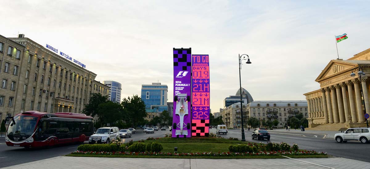 Осталось 20 дней до Гран При Европы "Формулы-1" в Баку (ФОТО)
