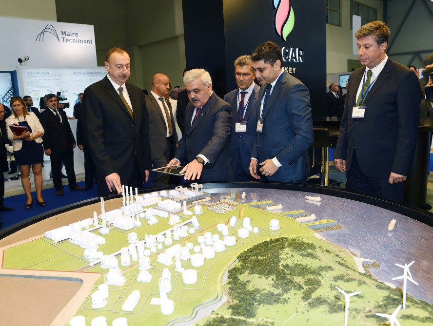 Azerbaijani president attends opening of Caspian Oil & Gas exhibition 2016