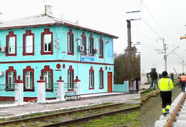 В Азербайджане продолжается капремонт железной дороги Баку-Беюк Кесик