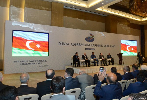 Resolution of fourth Congress of World Azerbaijanis adopted in Baku