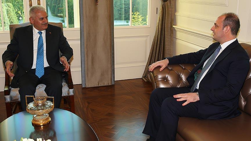 Başbakan Yıldırım TCMB Başkanı Çetinkaya'yı kabul etti