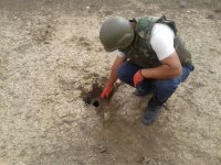 В Тертерском районе Азербайджана обнаружены части ракет комплекса "Град" (ФОТО)