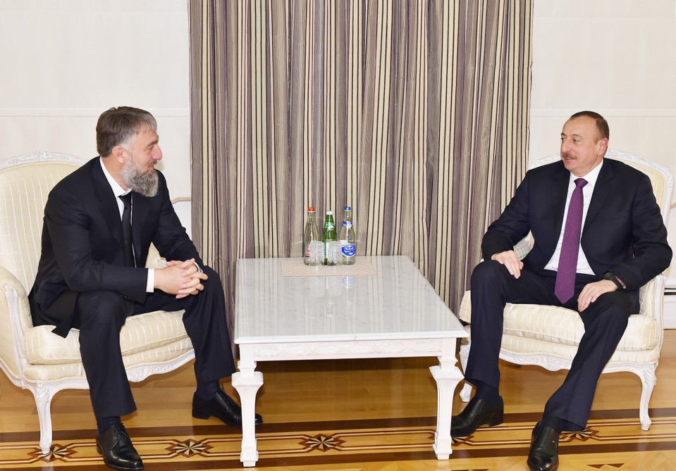 Президент Ильхам Алиев принял личного представителя главы Чеченской Республики