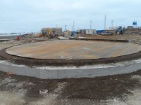 Pirallahıda yeni neft yığım parkı tikilir (FOTO)