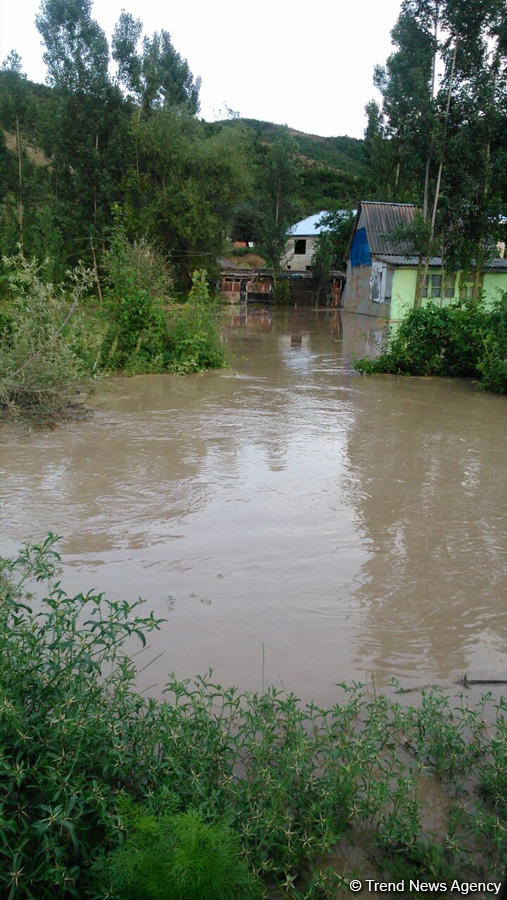 Сели нанесли ущерб селам Исмаиллинского района Азербайджана (ФОТО)