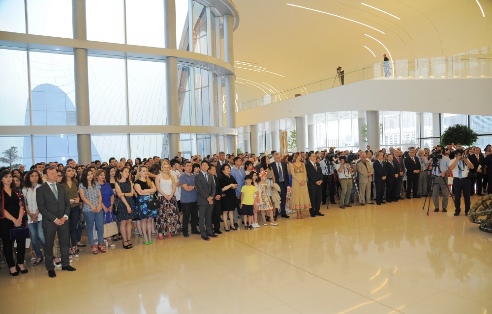 Heydar Aliyev Foundation VP views solo exhibition of George Condo launched at Heydar Aliyev Center