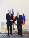 Ilham Aliyev meets Vladimir Putin in St. Petersburg (PHOTO)